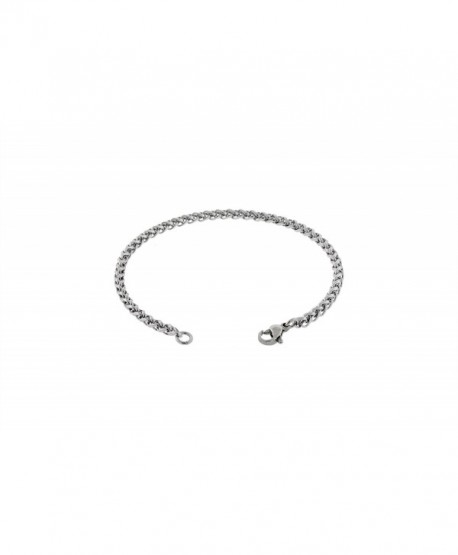 Women's Thin 3mm Wheat Chain Anklet- 316l Stainless Steel- 7in to 14in ...