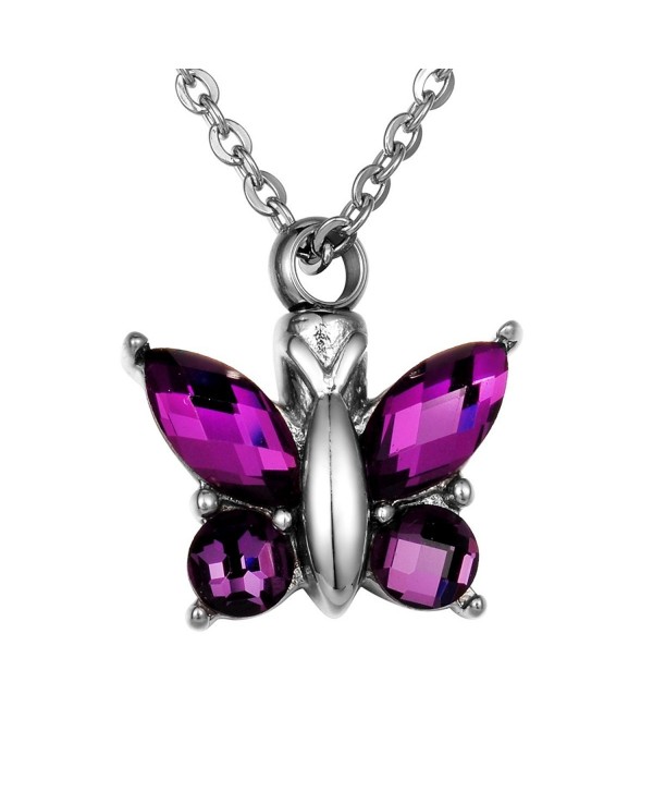 Cremation Jewelry Flying Butterfly Urn Pendant Keepsake Memorial ...