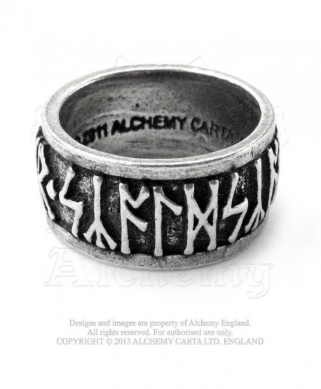 Runeband Ring by Alchemy Gothic- England [Jewelry] - C81190Z1ANX