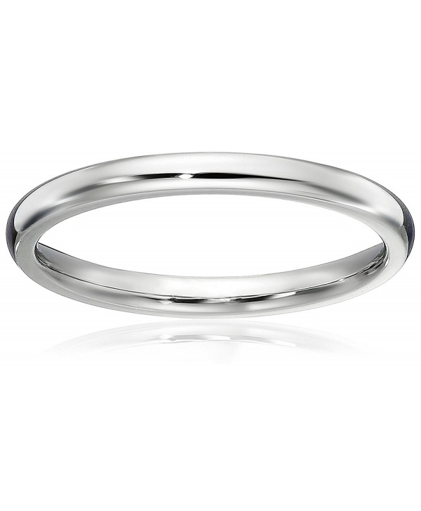 1.5 MM Titanium Comfort Fit Wedding Band Ring Classy Domed Ring(Size ...