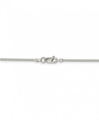 Sterling Silver 1.5 mm Round Spiga Chain Necklace - Style-1.5 mm - CP17WX0U8UU